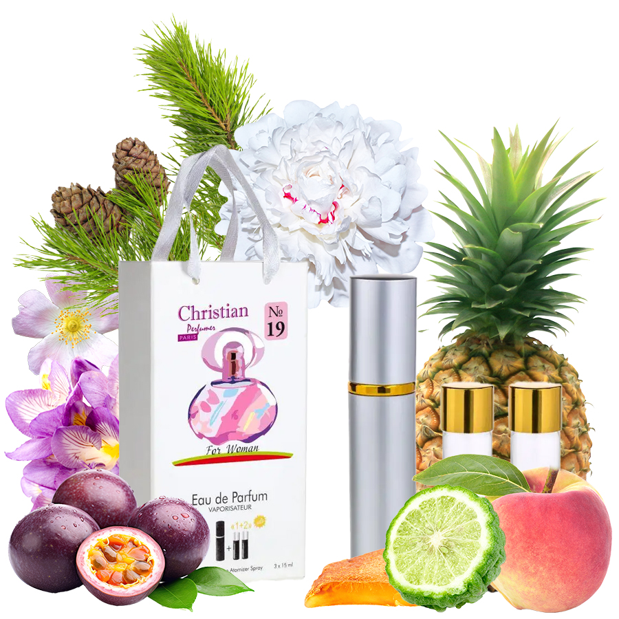 Фото Подарункові набори парфумерії Набір парфумерії для жінок 3x12 ml Christian K-155w за мотивами 