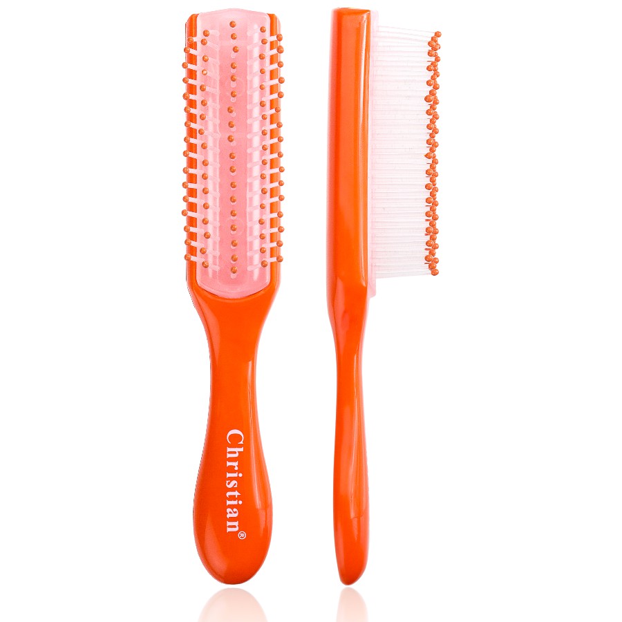 Фото Инструменты и аксессуары Расческа для расчесывания мокрых волос mini Christian CR-4237 Orange