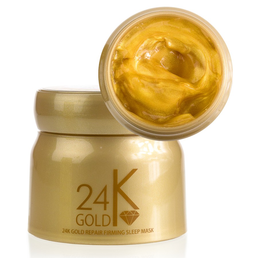 Фото Уходовая косметика Ночная омолаживающая маска для лица с 24-каратным золотом 24K Gold Essence 100 g CMD-101