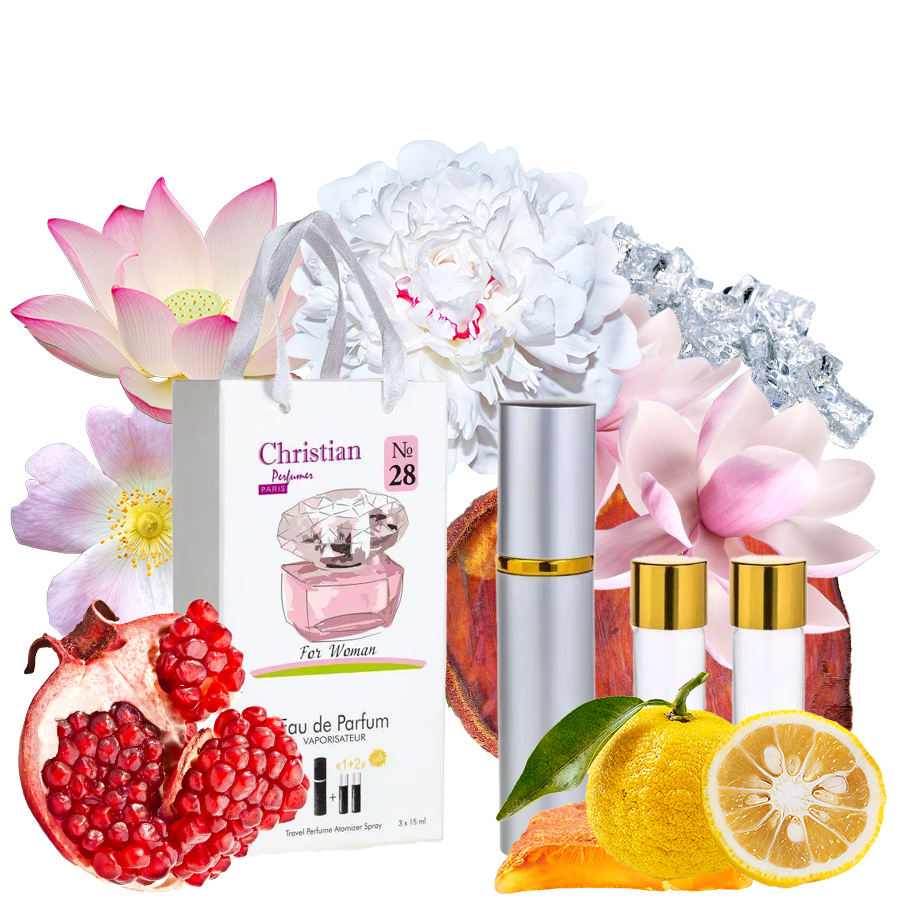 Фото Подарункові набори парфумерії Набір парфумерії для жінок 3x12 ml Christian K-155w за мотивами 
