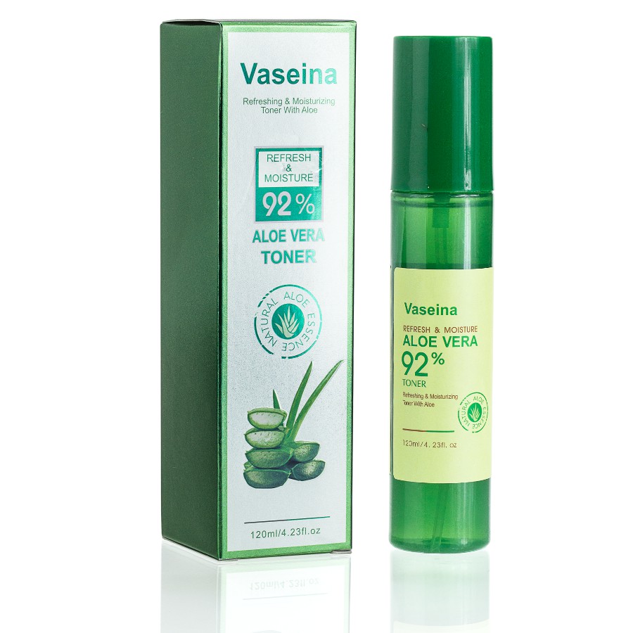 Фото Доглядова косметика Тонер для обличчя Vaseina Aloe Vera 92% Refresh & Moisture 120 ml VS-92