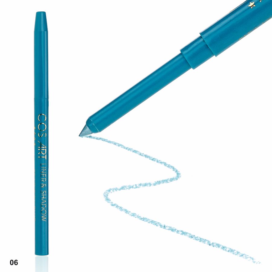 Фото Декоративна косметика Контурний механічний олівець для очей та губ Peacock Blue (ніжно-блакитний) ART №06