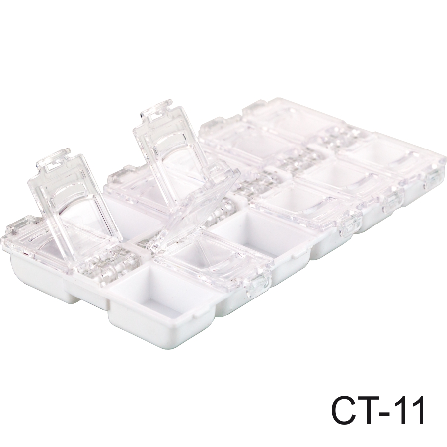 Фото Гелевые системы Контейнер с индивидуальными крышками CT-11 (белый)