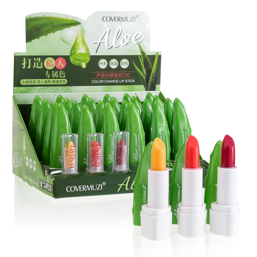 Декоративна косметика Гігієнічна губна помада Color Lip Stick Covermuzi Aloe 2088