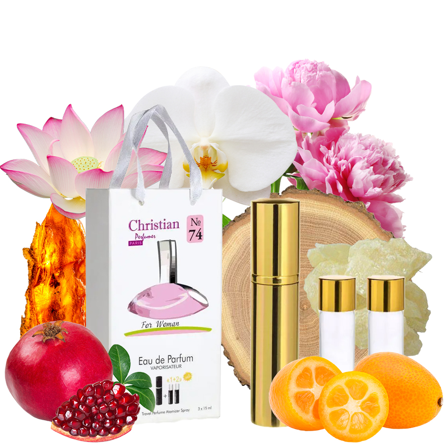 Фото Подарункові набори парфумерії Набір парфумерії для жінок 3x12 ml Christian K-155w № 74 за мотивами 