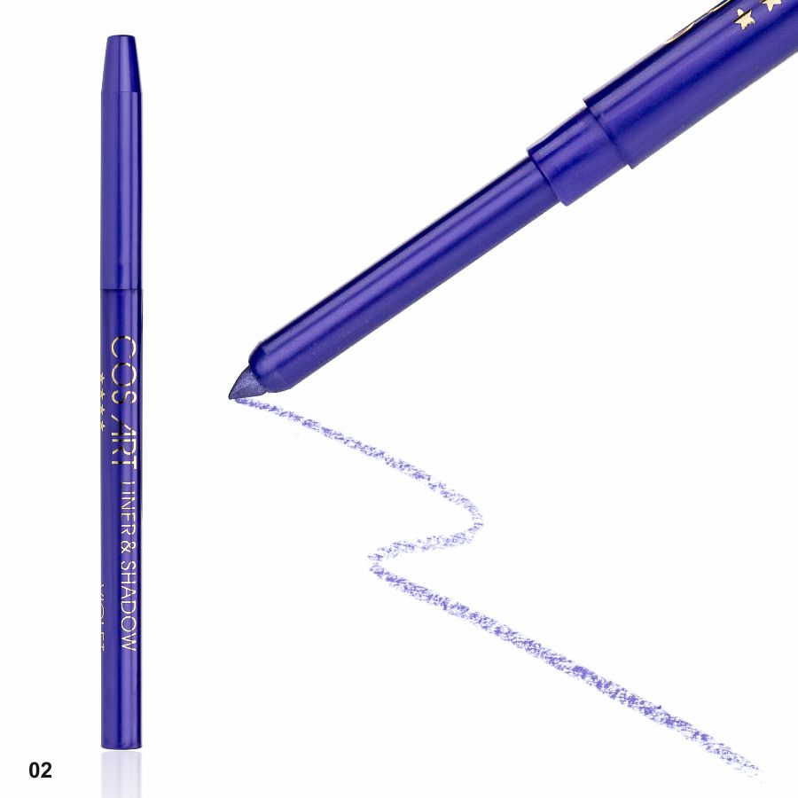Фото Декоративна косметика Контурний механічний олівець для очей та губ Violet (бузковий) ART № 02