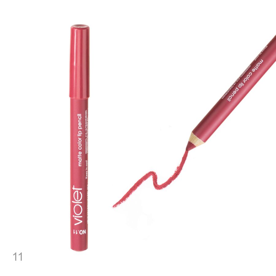 Фото Помада для губ Матовая помада-карандаш для губ № 011 Pink rose Kod207