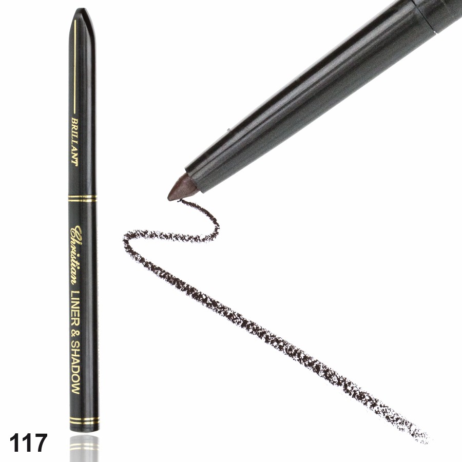 Фото Декоративная косметика Контурный механический карандаш для глаз Christian U-11 № 117 Soft brown