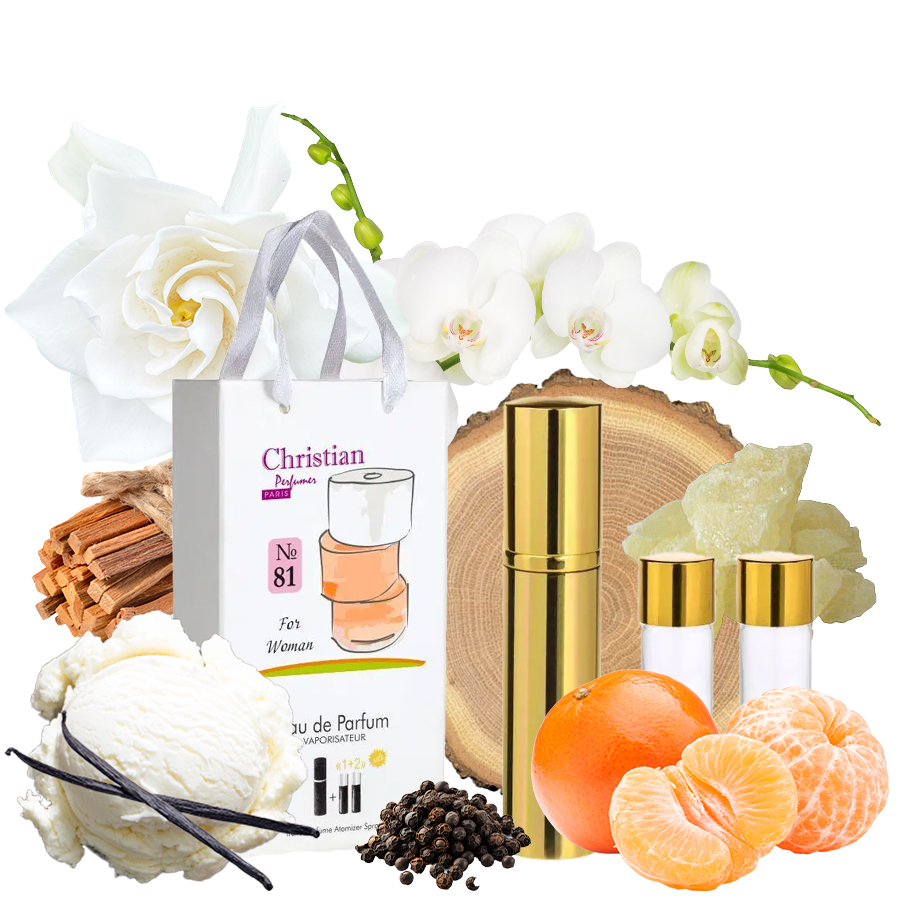 Фото Подарункові набори парфумерії Набір парфумерії для жінок 3x12 ml Christian K-155w № 81 за мотивами 
