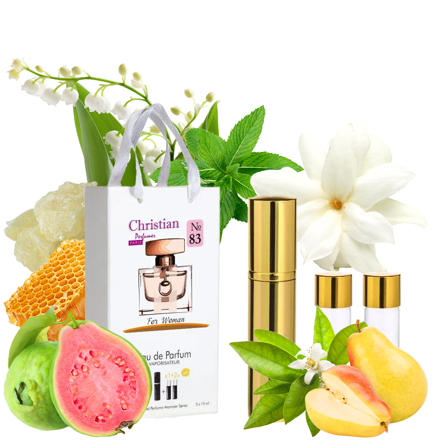 Фото Подарункові набори парфумерії Набір парфумерії для жінок 3x12 ml Christian K-155w № 83 за мотивами 