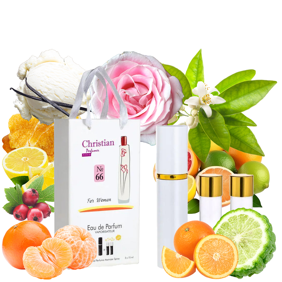 Фото Подарункові набори парфумерії Набір парфумерії для жінок 3x12 ml Christian K-155w № 66 за мотивами 