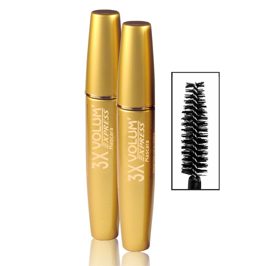 Фото Туш для вій Gold Mascara Volum' Express 3 X об'ємна maXmaR MM-0421