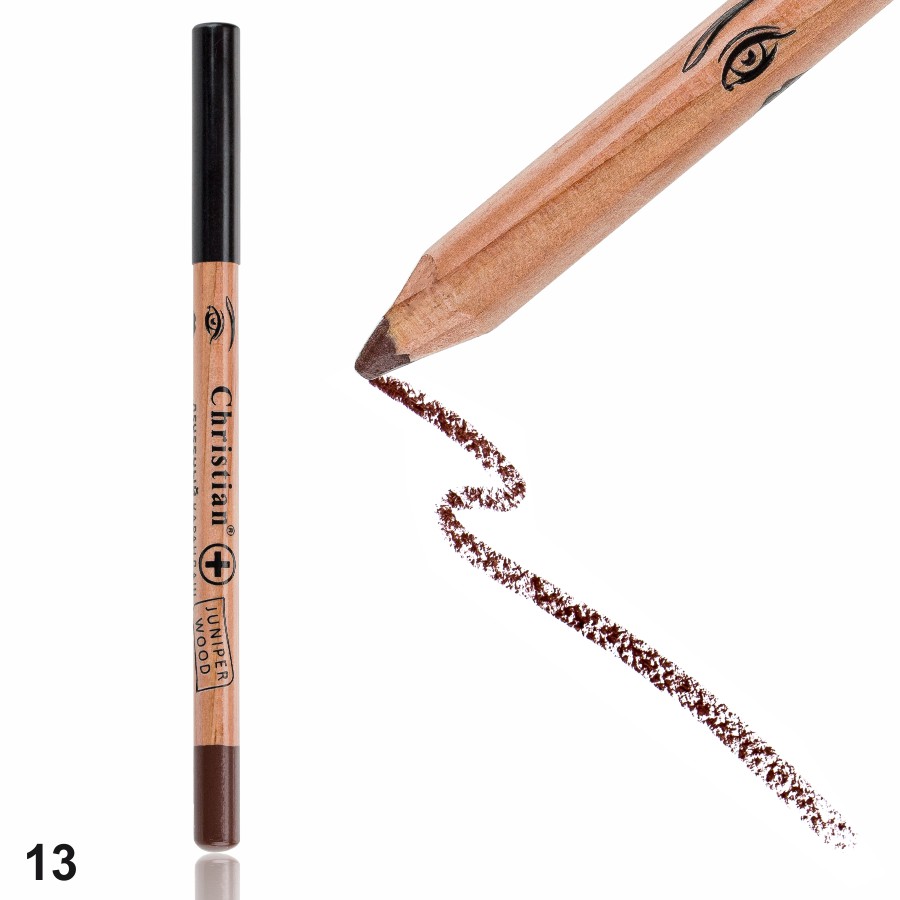 Фото Декоративная косметика Лечебный ультрамягкий карандаш для глаз Christian СН-10 № 13 Chocolate