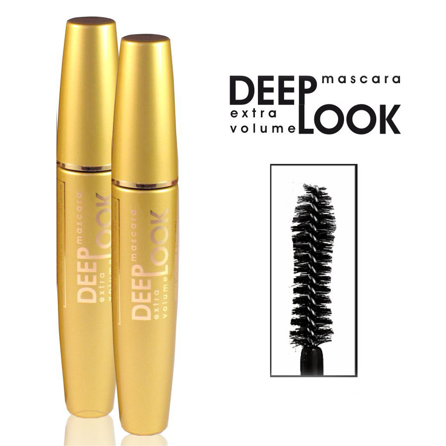 Фото Туш для вій Туш для вій Gold Mascara Deep Look maXmaR об'ємна MM-0424