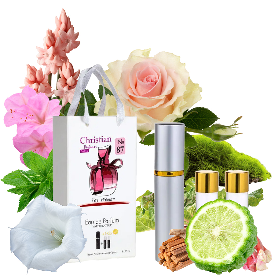 Фото Подарочные наборы парфюмерии Набор парфюмерии для женщин 3x12 ml Christian K-155w № 87 по мотивам "Ricci Ricci" N. RICCI