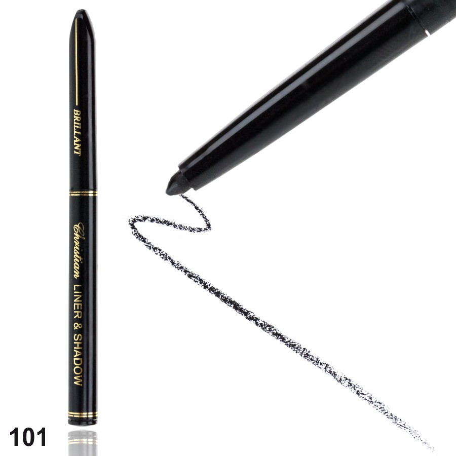 Фото Декоративна косметика Контурний механічний олівець для очей Christian U-11 №101 Black