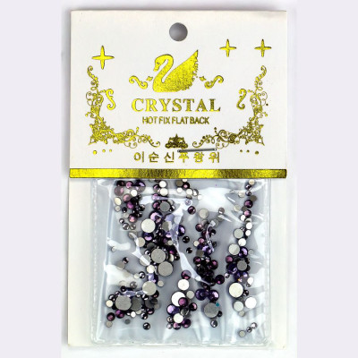 Фото Набор декора для маникюра GC-69 светло фиолетовые кристаллы Christian