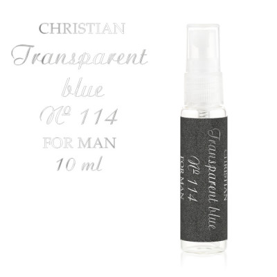 Фото Парфюмированная вода для мужчин «Transparent blue» Christian 10 ml K-10 № 114 Christian