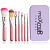 Фото Пензлики для макіяжу Набір кистей для макіяжу в металевому кейсі (7 пензликів) maXmaR MB-210 Pink
