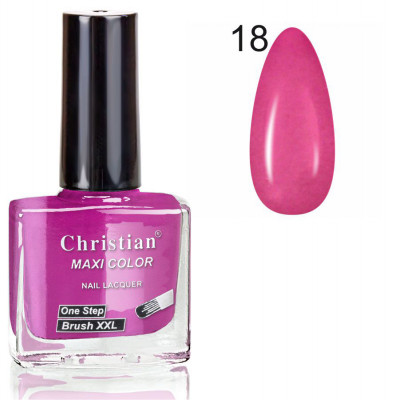 Фото Лак для ногтей с эффектом гель-лака Christian 11 ml NE-11/GEL № 18 Christian