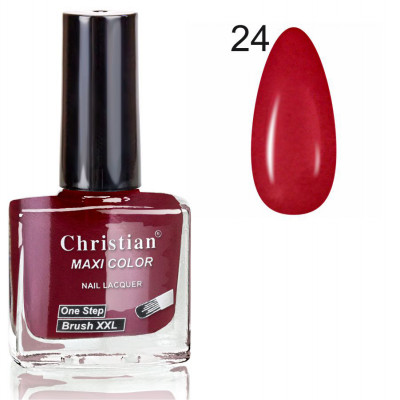Фото Лак для ногтей с эффектом гель-лака Christian 11 ml NE-11/GEL № 24 Christian