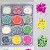 Фото Гелеві системи Набір декору для манікюру GC-09 мерехтливі кружальця 12 кольорів