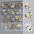 Фото Гелеві системи Набір декору для манікюру GC-07 мерехтливі шестикутники та кружальця 12 кольорів