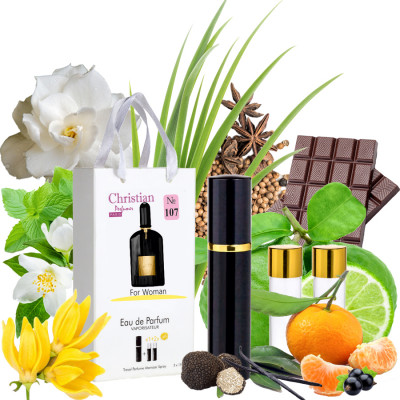 Фото Подарочный набор парфюмерии 3x12 ml Christian for women K-155w № 107 по мотивам «Black Orchid» TF Christian