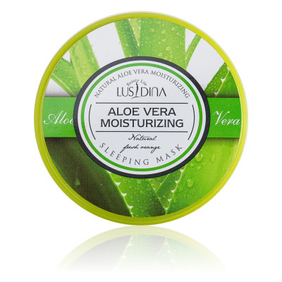 Фото Ночная увлажняющая маска для лица с экстрактом алоэ Aloe Vera 100 g CMD-100 Lusidina