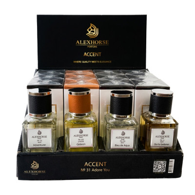 Фото Set № 1 Парфумована вода ALEX HORSE ACCENT 12 × 50 ml+4 tester Alex Horse