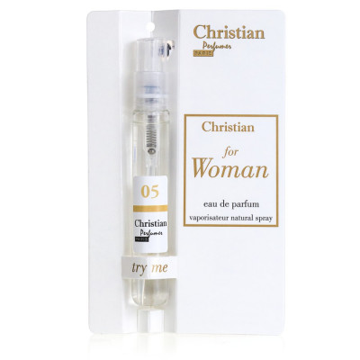 Фото Мини-парфюм спрей для женщин Christian 16 ml K-16w № 5 по мотивам "Chance Eau fraiche" C. CHANEL Christian