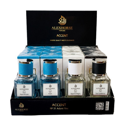 Фото Set № 2 Парфумована вода ALEX HORSE ACCENT 12 × 50 ml+4 tester Alex Horse