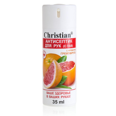 Фото Антисептик для рук с ароматом грейпфрута 35ml Christian CA-35 G Christian