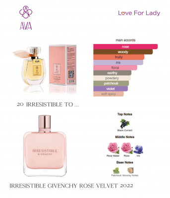 Фото Парфумована вода для жінок Irresistible to ... AVA LOVE 50 ml AL-20 