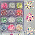 Фото Гелеві системи Набір декору для манікюру GC-10 мерехтливі шестикутники та кружальця 12 кольорів