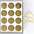 Фото Гелеві системи Набір декору для манікюру GC-57 золота павутинка нарізана 12 контейнерів різної довжини