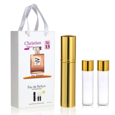 Фото Набор парфюмерии для женщин 3x12 ml Christian K-155w № 13 по мотивам "Coco Mademoiselle" CHANEL Christian