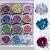 Фото Гелеві системи Набір декору для манікюру GC-26 мерехтливі палички 12 кольорів
