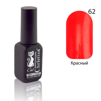 Фото Гель-лак CGP-10HQ №62 15ml Красный Christian