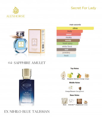 Фото Парфумована вода для жінок Sapphire Amulet ALEX HORSE Secret For Lady 50 ml AS-02 