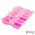 Фото Гелеві системи Контейнер з індивідуальними кришками CT-12 (рожевий)