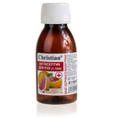 Фото Антисептик для рук с ароматом грейпфрута 110ml Christian CA-110 G Christian