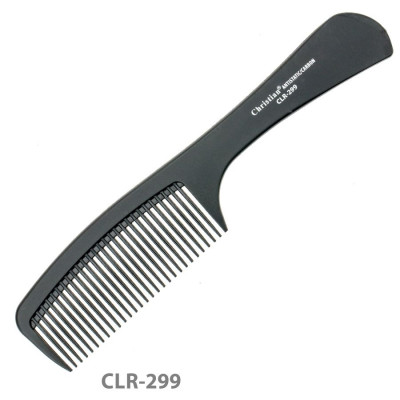 Фото Гребешок для волос карбоновый антистатический среднезубый с ручкой Christian CLR-299 Christian