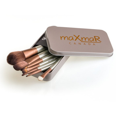 Фото Набор кистей для макияжа в металлическом кейсе (7 кисточек) maXmaR MB-209 maXmaR