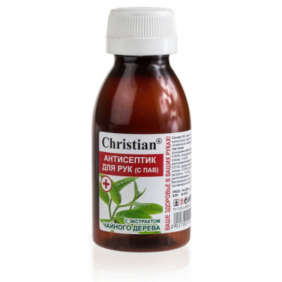 Фото Антисептик для рук с экстрактом чайного дерева 110ml Christian CA-110 T Christian