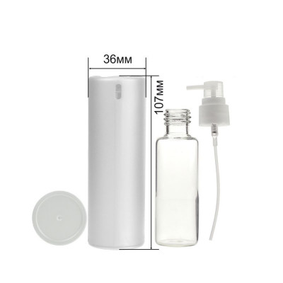Фото A-3 35 ml флакон-пульверизатор-крышка-тубус white) для антисептика AVA