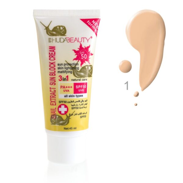 BB крем SPF50 Snail Extract Sun Block Cream 45ml №1