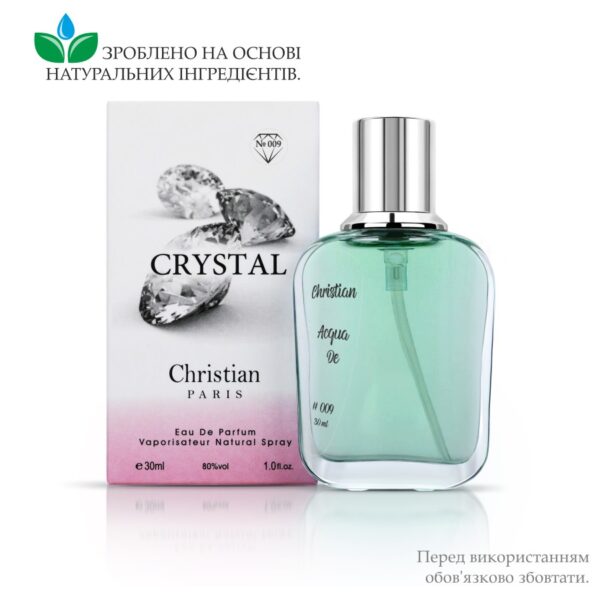 Жіночий парфум Crystal Christian 30 ml № 009 за мотивами "Acqua di Gioia" GIORGIO ARMANI