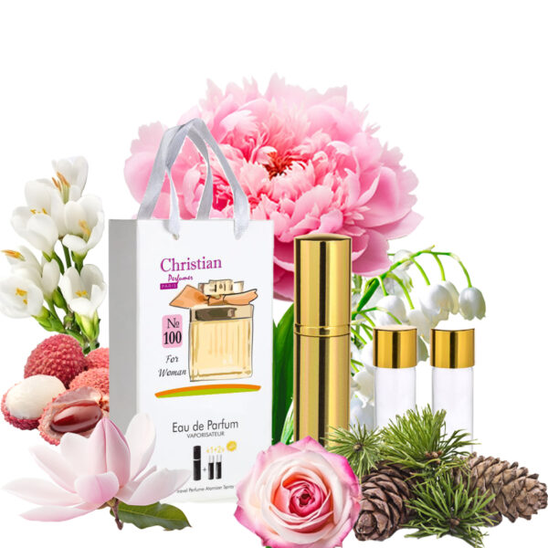 Подарунковий набір парфумерії 3x12 ml Christian for women K-155w № 100 за мотивами "Chloe" CHLOE