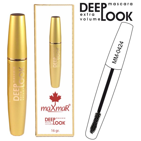 Туш для вій Gold Mascara Deep Look maXmaR об'ємна MM-0424
